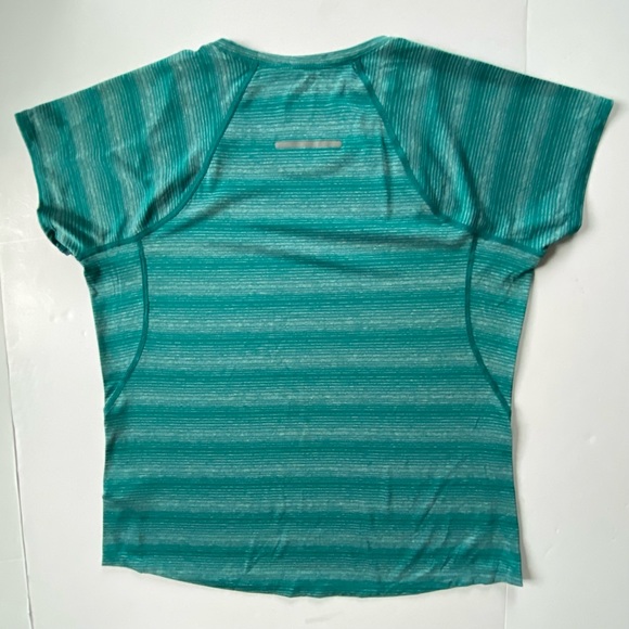 Eastern Mountain Sports Techwick Shirt Size Large Aqua Green Short Sleeve Sporty - Picture 13 of 14